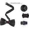 imageAllegra K Mens PreTied Adjustable Polka Dots Neck Ties Tuxedo Work Party Prom BowtieBlack Red