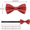 imageAllegra K Mens PreTied Adjustable Polka Dots Neck Ties Tuxedo Work Party Prom BowtieBright Red