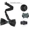 imageAllegra K Mens PreTied Adjustable Polka Dots Neck Ties Tuxedo Work Party Prom BowtieGray