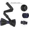 imageAllegra K Mens PreTied Adjustable Polka Dots Neck Ties Tuxedo Work Party Prom BowtieNavy Blue Colorful