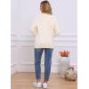 imageAllegra K Oversized Sweaters for Womens Crewneck Fall Chunky Cable Knit Pullover SweaterBeige