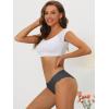 imageAllegra K Panties for Women No Show Stretch Solid Underwear Invisible BriefBlue Gray