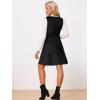 imageAllegra K Pinafore Dress for Womens Sleeveless Casual Vintage Faux Suede t Shirt DressesBlack