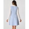 imageAllegra K Pinafore Dress for Womens Sleeveless Casual Vintage Faux Suede t Shirt DressesBlue