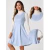 imageAllegra K Pinafore Dress for Womens Sleeveless Casual Vintage Faux Suede t Shirt DressesBlue