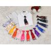 imageAllegra K Pretied Bowtie for Women Uniform Necktie Adjustable Strap StripedLight Champagne