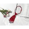 imageAllegra K Pretied Bowtie for Women Uniform Necktie Adjustable Strap StripedWine Red