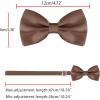 imageAllegra K Pretied Solid Adjustable Bowtie Classic Tuxedo Wedding Bow Ties for MenCoffee