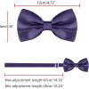 imageAllegra K Pretied Solid Adjustable Bowtie Classic Tuxedo Wedding Bow Ties for MenDeep Purple