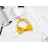 imageAllegra K Pretied Solid Adjustable Bowtie Classic Tuxedo Wedding Bow Ties for MenGolden Yellow