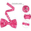 imageAllegra K Pretied Solid Adjustable Bowtie Classic Tuxedo Wedding Bow Ties for MenRose Red