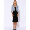 imageAllegra K Satin Cardigan for Womens Open Front Elegant Formal 34 Sleeve Bolero Shrug JacketGrey