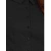 imageAllegra K Sleeveless Bodysuit Tops for Womens Business Work Button Down Leotard ShirtBlack