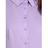 imageAllegra K Sleeveless Bodysuit Tops for Womens Business Work Button Down Leotard ShirtLight Purple