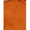 imageAllegra K Sleeveless Bodysuit Tops for Womens Business Work Button Down Leotard ShirtOrange