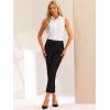 imageAllegra K Sleeveless Bodysuit Tops for Womens Business Work Button Down Leotard ShirtWhite