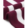 imageAllegra K Striped Cardigan Sweaters for Womens Lightweight Crew Neck Button Down Knit JacketsRed White