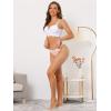 imageAllegra K Thongs for Women Packs GString Panties Breathable HiCut Tangas Underwear6 Pink