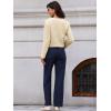 imageAllegra K Tweed Jacket Women Long Sleeve Button Down Collarless Business Casual Blazer Fall Trendy Cropped JacketsApricot