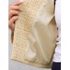 imageAllegra K Tweed Jacket Women Long Sleeve Button Down Collarless Business Casual Blazer Fall Trendy Cropped JacketsApricot