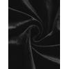 imageAllegra K Velvet Shrug Top for Womens 34 Sleeve Open Front Ruffled Cocktail Party Cropped CardiganBlack