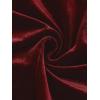 imageAllegra K Velvet Shrug Top for Womens 34 Sleeve Open Front Ruffled Cocktail Party Cropped CardiganBurgundy