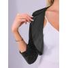 imageAllegra K Velvet Shrug for Women Crew Neck Ruched 34 Sleeves Cocktail Party Cropped CardiganBlack