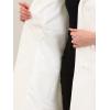imageAllegra K Winter Coats for Womens Lapel Collared Single Breasted with Belt Overcoat Trench OuterwearWhite