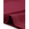 imageAllegra K Womens 34 Sleeve Dresses V Neck Elegant ALine Work Business Formal Midi Dress with PocketsBurgundy