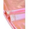 imageAllegra K Womens 80s Disco Outfit Party Club Sparkly Rainbow Metallic TopDark Pink