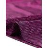 imageAllegra K Womens 80s Disco Outfit Party Club Sparkly Rainbow Metallic TopShiny Purple Red