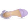 imageAllegra K Womens Block Low Heels Ankle Strap SandalsPurple