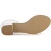 imageAllegra K Womens Block Low Heels Ankle Strap SandalsWhite