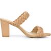 imageAllegra K Womens Braided Heeled Slip on Chunky Heel Slide SandalsNude