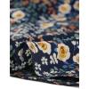 imageAllegra K Womens Contrast Peter Pan Collar Keyhole Back Floral Blouse