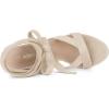 imageAllegra K Womens Crisscross Chunky Heel Lace Ups SandalsBeige