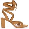 imageAllegra K Womens Crisscross Chunky Heel Lace Ups SandalsBrown