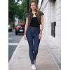 imageAllegra K Womens Denim Jacket Short Sleeve Jean Jacket Slim Fit Summer Outfits Casual Cropped JacketBlack Grey