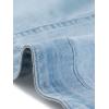 imageAllegra K Womens Denim Jacket Short Sleeve Jean Jacket Slim Fit Summer Outfits Casual Cropped JacketLight Blue