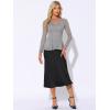 imageAllegra K Womens Dressy Top Formal Wedding Guest Long Sleeve Lace Peplum BlouseGray