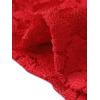 imageAllegra K Womens Dressy Top Formal Wedding Guest Long Sleeve Lace Peplum BlouseRed