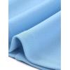 imageAllegra K Womens Elegant Boat Neck 34 Sleeves 2025 Wear to Work Midi Split Sheath DressSky Blue