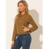 imageAllegra K Womens Faux Suede Jacket Stand Collar Zip Up Long Sleeve Motorcycle Biker CoatBrown