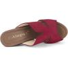 imageAllegra K Womens Faux Suede Platform High Block Heel Slides SandalsBurgundy