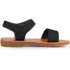 imageAllegra K Womens Fisherman Crisscross Straps Open Toe Ankle Strap Flat SandalsDeep Black