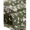 imageAllegra K Womens Floral Midi Skirt Peasant Elastic Waist ALine Ditsy Leave Print SkirtsArmy Green