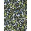 imageAllegra K Womens Floral Midi Skirt Peasant Elastic Waist ALine Ditsy Leave Print SkirtsBlack Green