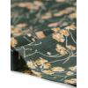 imageAllegra K Womens Floral Midi Skirt Peasant Elastic Waist ALine Ditsy Leave Print SkirtsDark Green