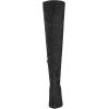 imageAllegra K Womens Glitter Pointed Toe Stiletto Heels Over the Knee High BootsBlack