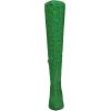 imageAllegra K Womens Glitter Pointed Toe Stiletto Heels Over the Knee High BootsGreen